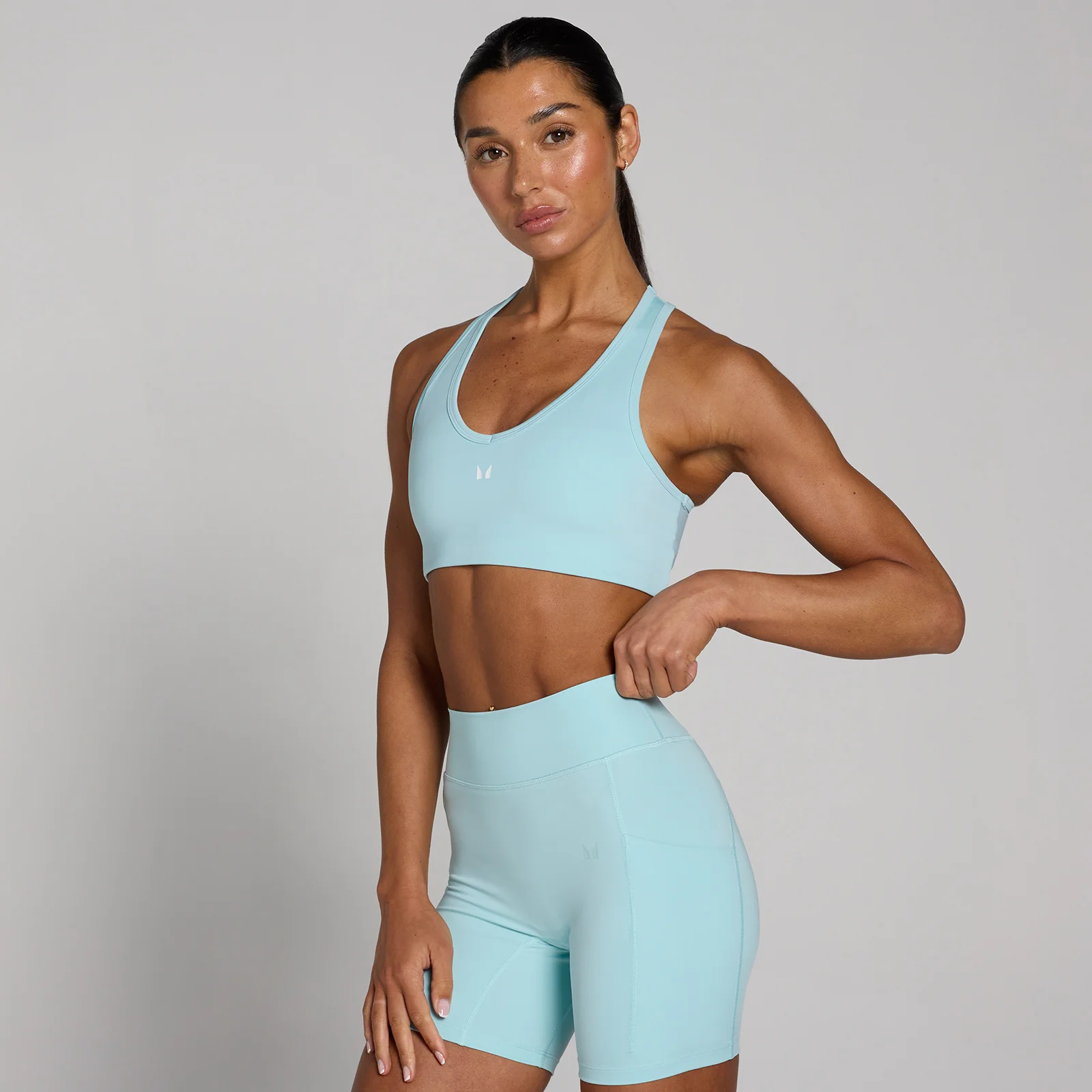 MP Women's Training Racerback Sports Bra - Ice - M Image 1