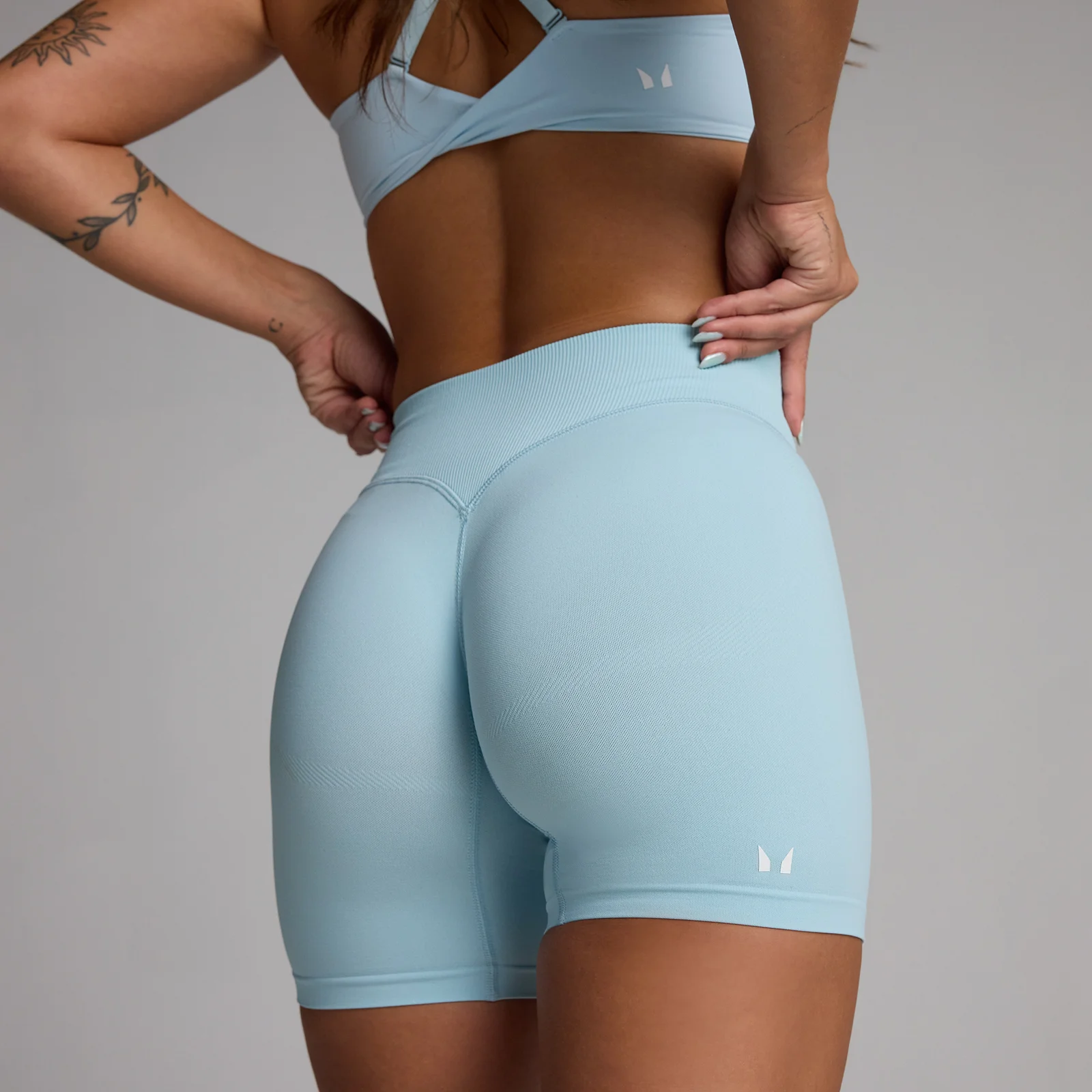 MP Women's Tempo Seamless Shorts - Sky Blue - S Image 1