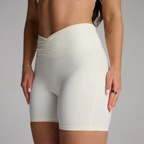MP Women's Tempo Ruched Front Shorts - Coconut