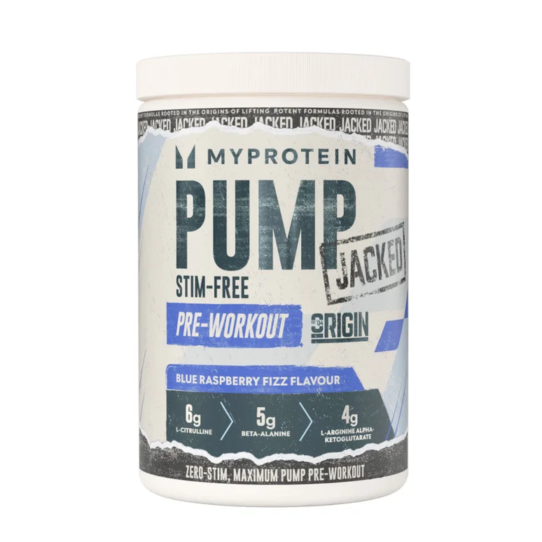 Origin Jacked Pump Pre-Workout - 625G - 25servings - Blue Raspberry Fizz