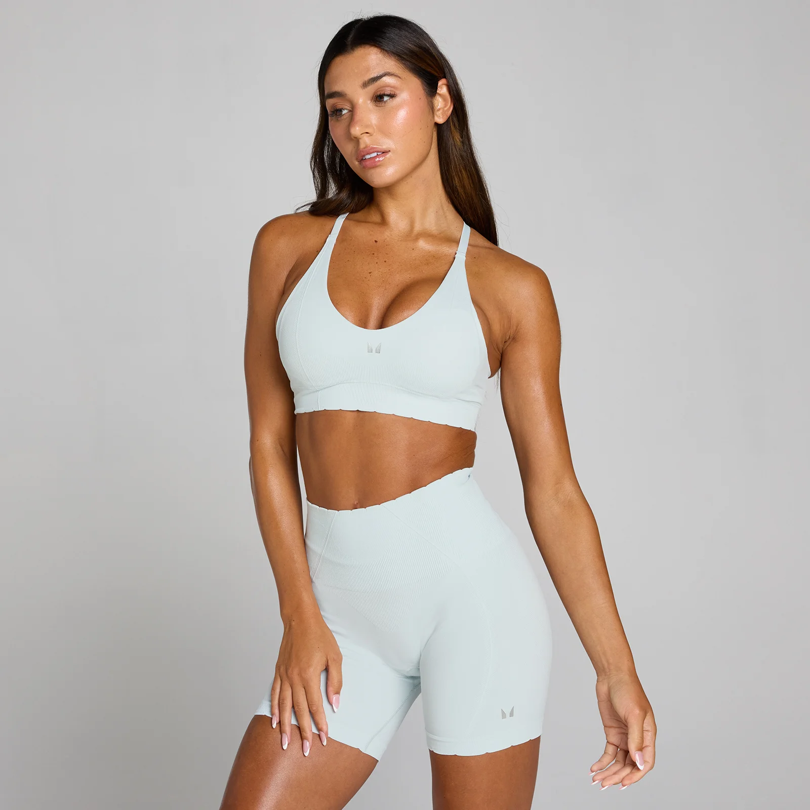 MP Women's Tempo Ultra Seamless Sports Bra - Blue Aura - M Image 1
