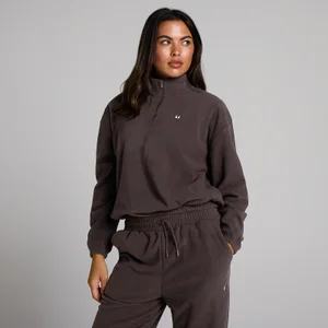 MP Women's Funnel Neck 1/4 Zip Fleece - Cocoa - Size S