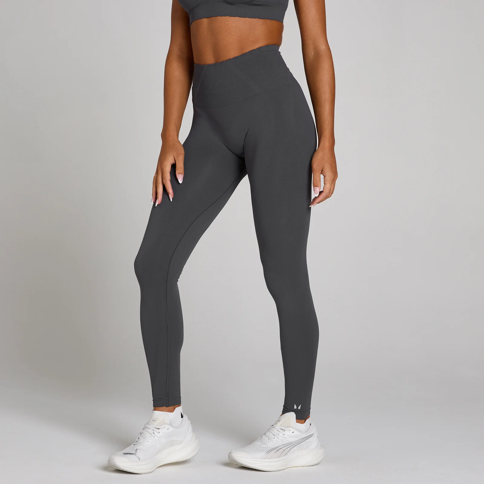 MP Women's Tempo Ultra Seamless Leggings - Robust Grey - S Image 1