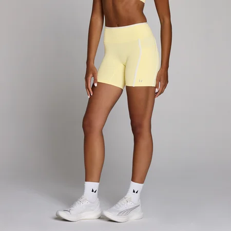 MP Women's Velocity Contrast Cycling Shorts - Buttercream