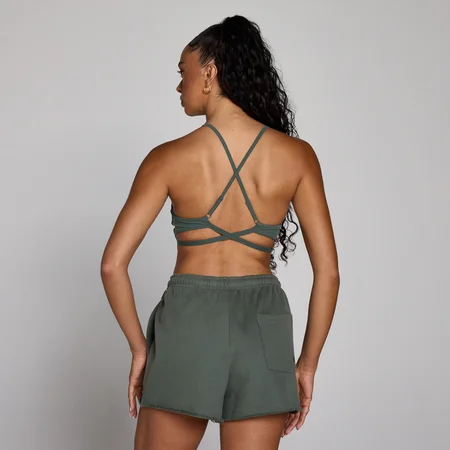 MP Women's Tempo Adjustable Strappy Back Sports Bra - Cloudy Green