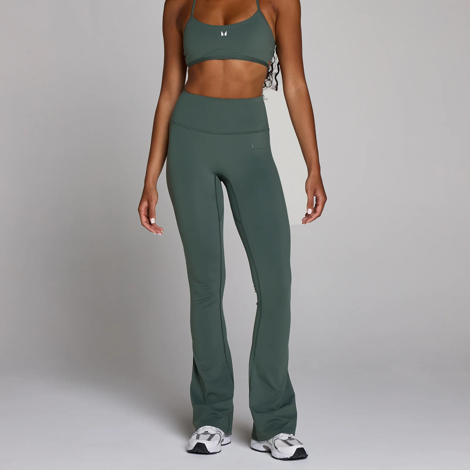 MP Women's Tempo Flared Leggings - Cloudy Green - L Image 1