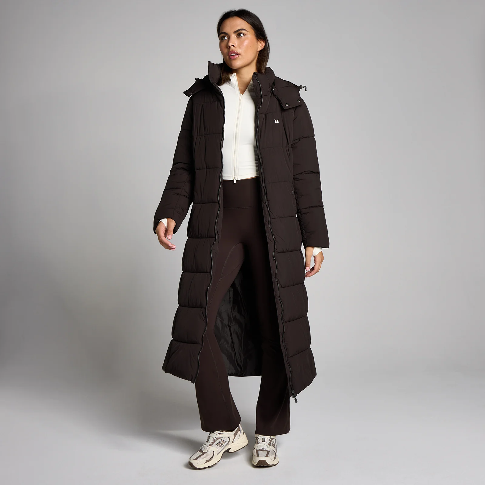 MP Women's Maxi Padded Puffer Jacket - Cocoa - S Image 1