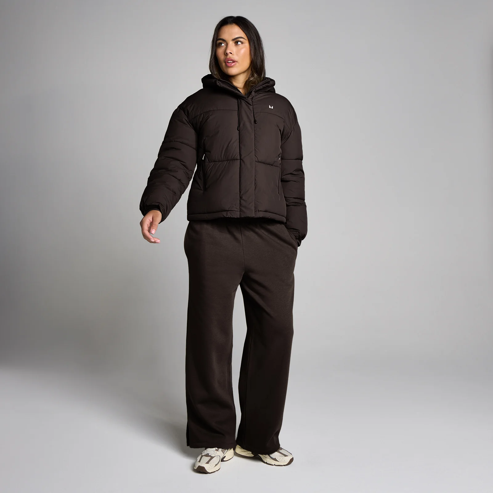 MP Women's Short Padded Puffer Jacket - Cocoa - S Image 3