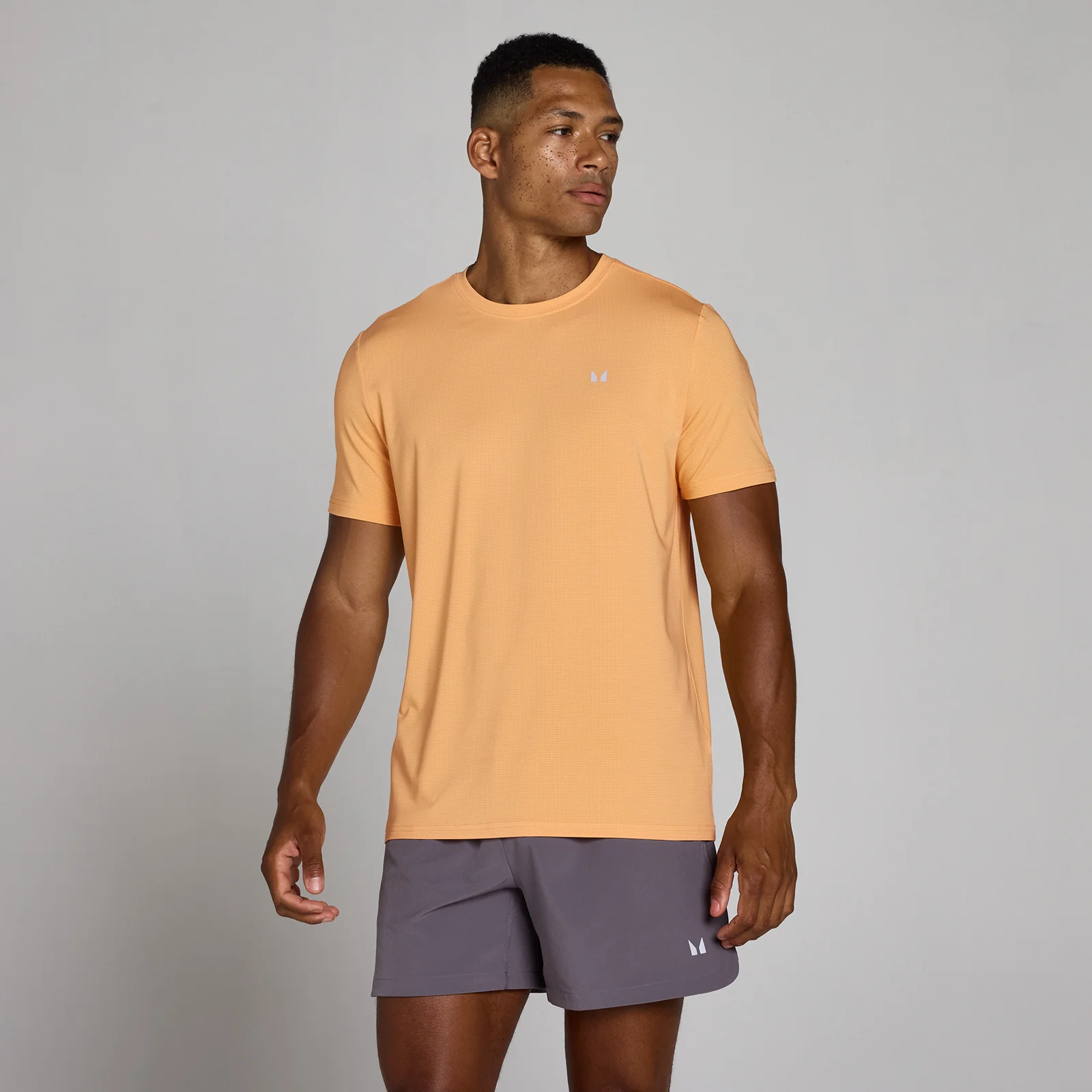 MP Men's Training Grid T-Shirt - Apricot - M Image 1