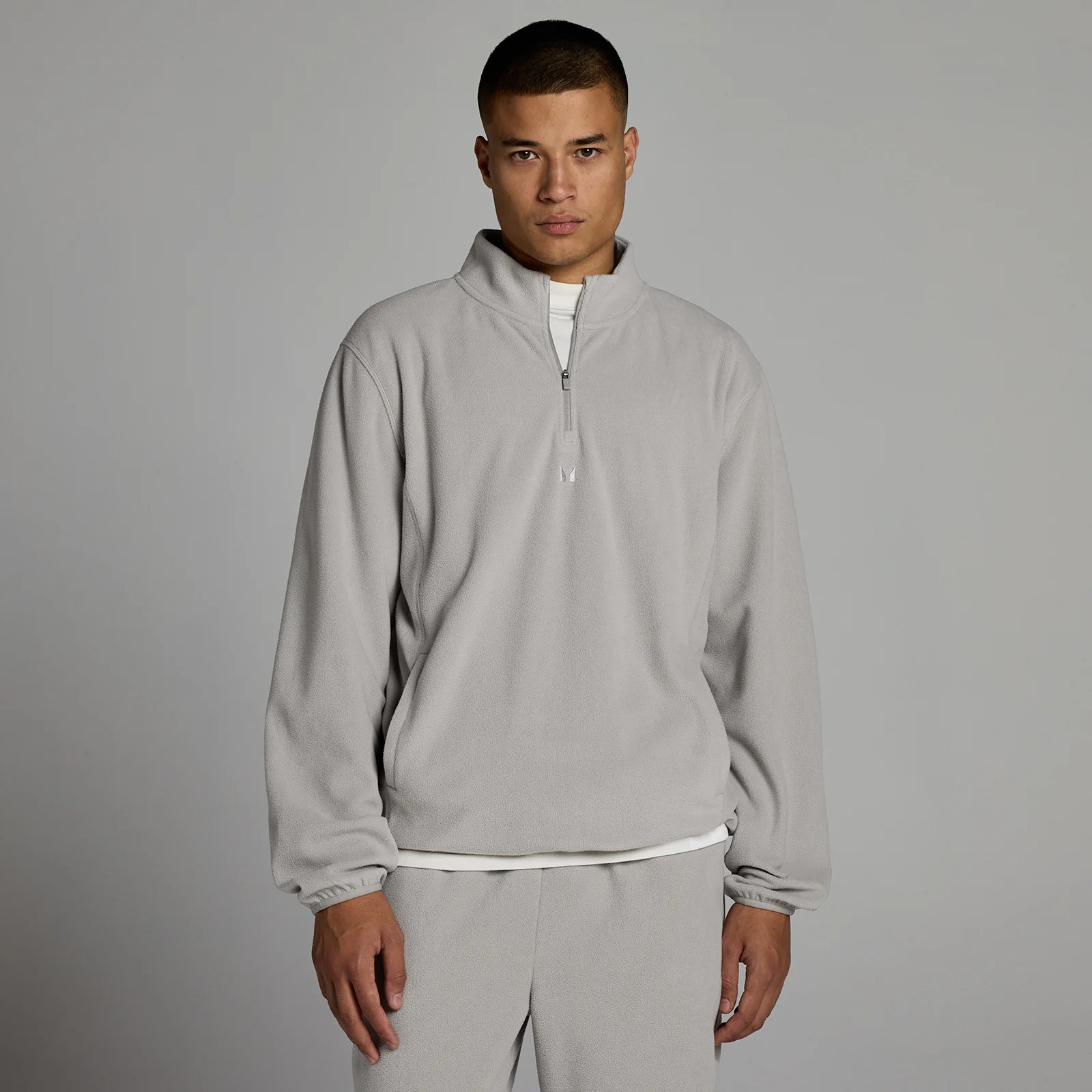 MP Men's Fleece 1/4 Zip - Sustained Grey - M Image 1