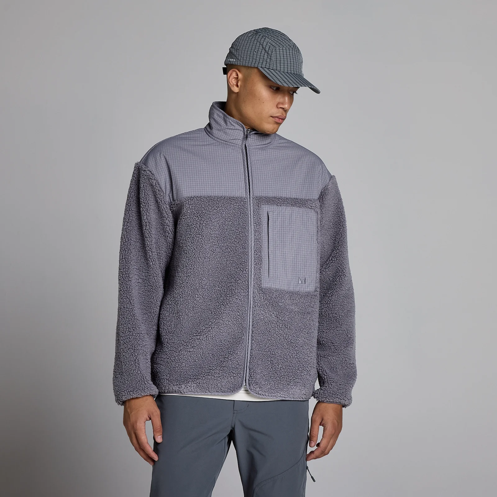 MP Men's Borg Fleece - Dark Heather - M Image 1
