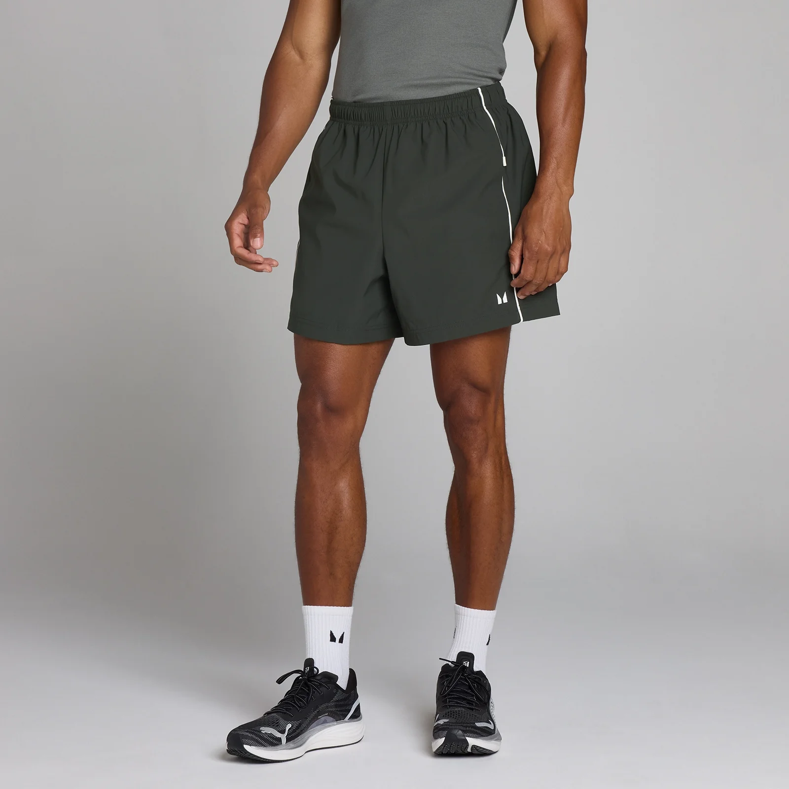 MP Men's Lift Woven Track Short - Washed Black - L Image 1