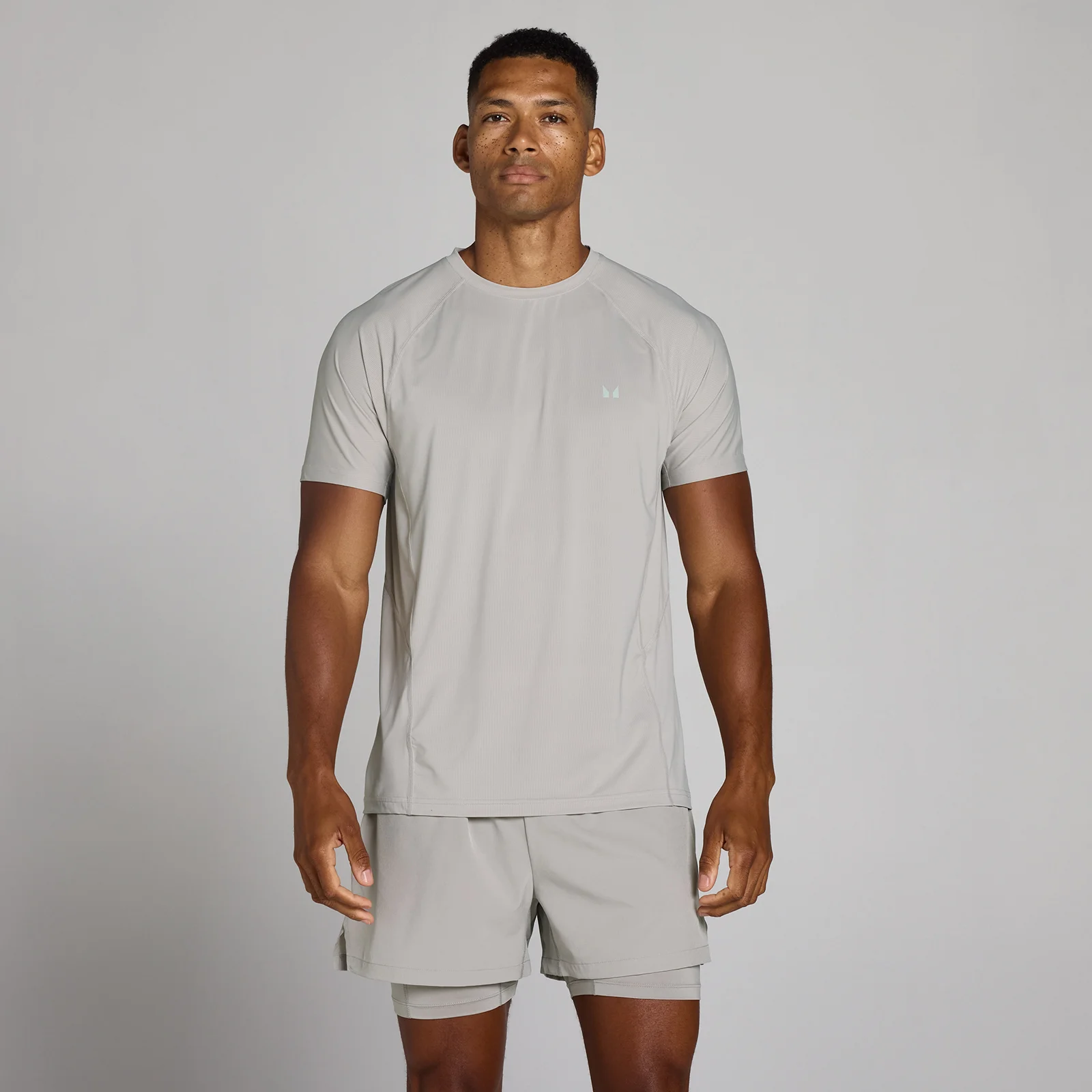 MP Men's Training Ultra Mesh T-Shirt - Chalk Grey - M Image 1