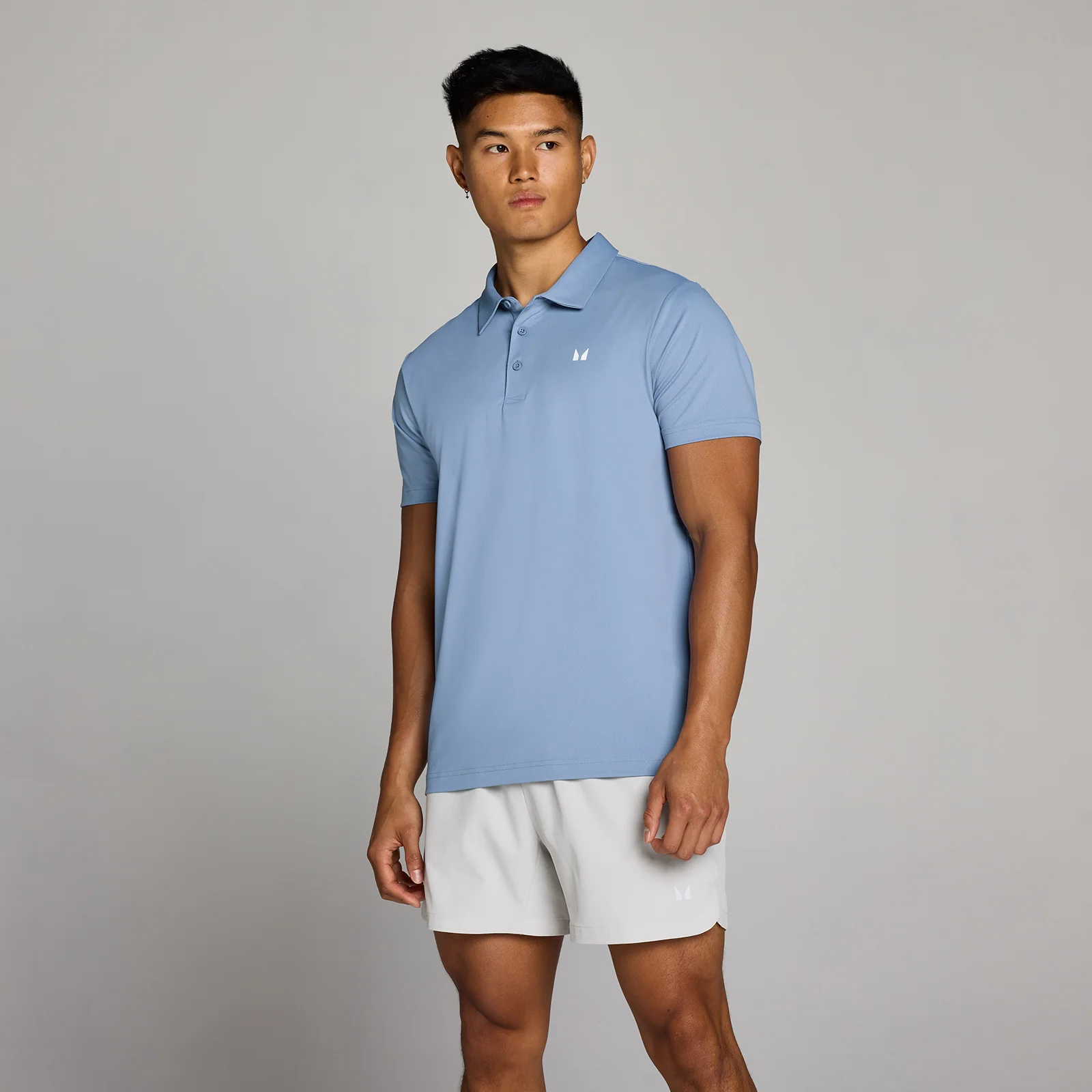MP Men's Training Polo Shirt - Fog Blue - M Image 1
