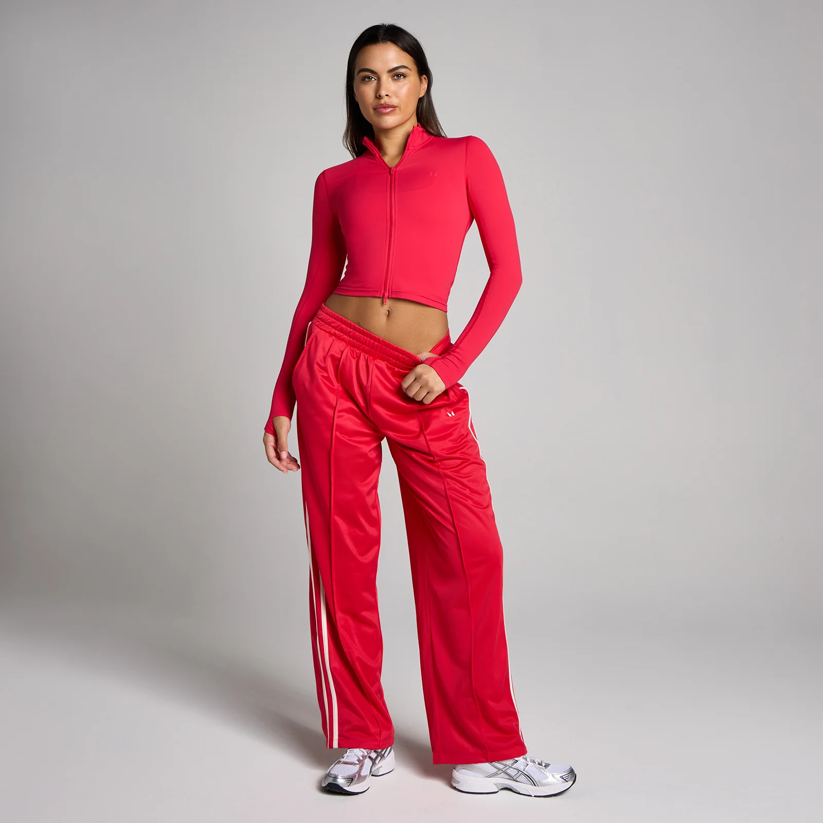 MP Women's Tempo Cropped Jacket - Chilli - L Image 3