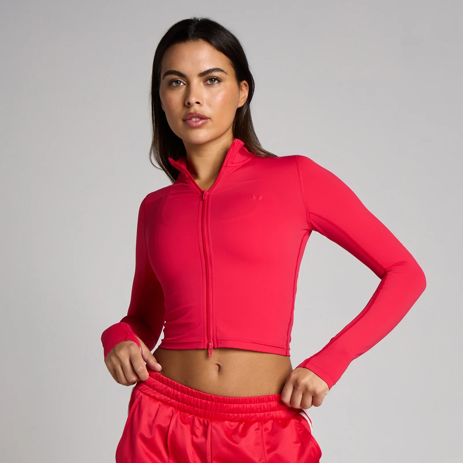 MP Women's Tempo Cropped Jacket - Chilli - L Image 1