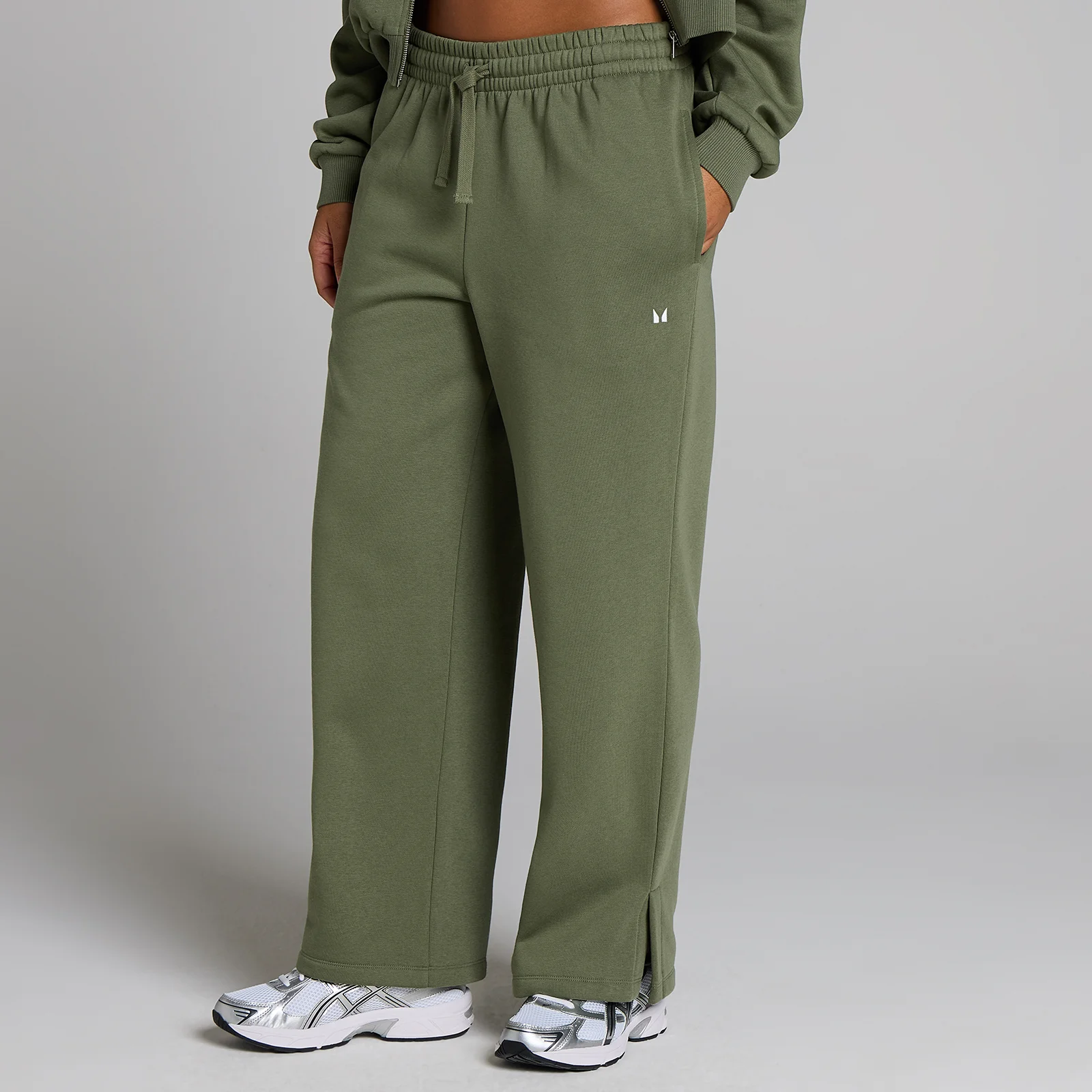 MP Women's Basics Straight Leg Joggers - Washed Olive - S Image 1