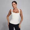 MP Women's SculptForm Square Neck Vest - Pearl