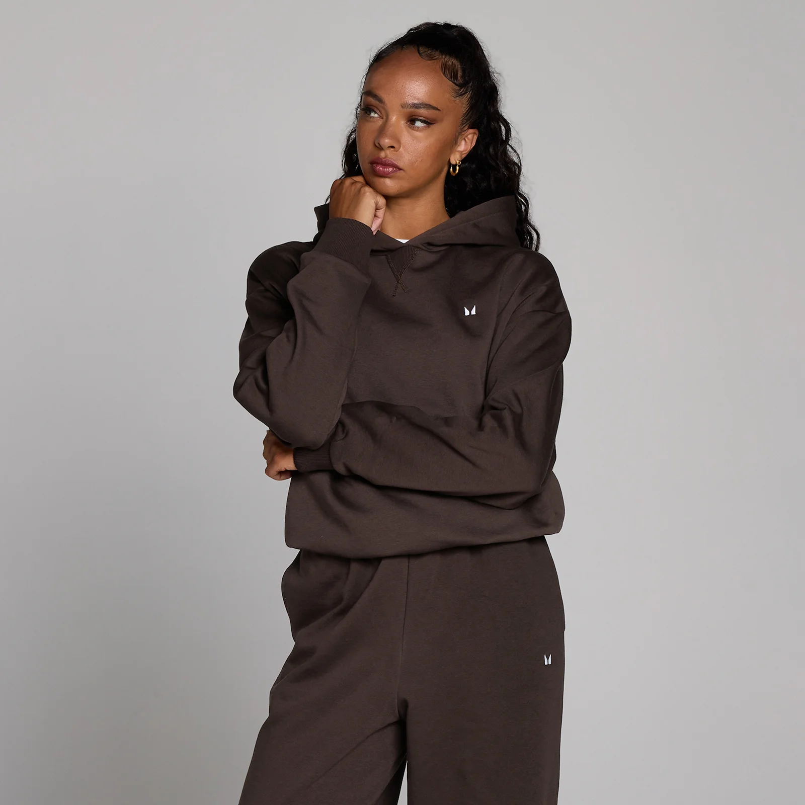 MP Women's Basics Oversized Hoodie - Cocoa - L Image 1