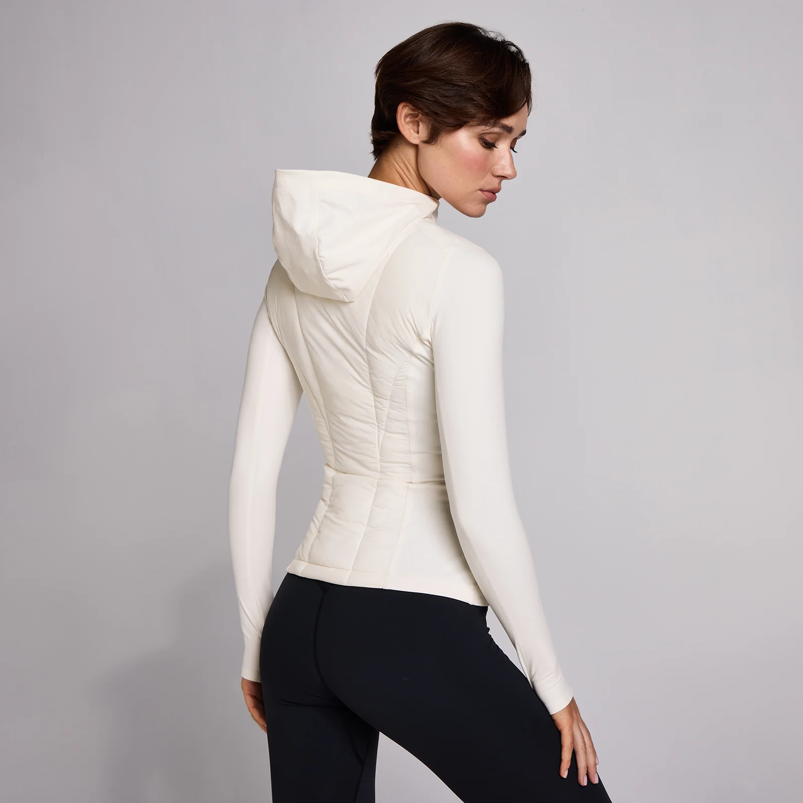 MP Women's SculptForm Hybrid Jacket - Pearl - S Image 1
