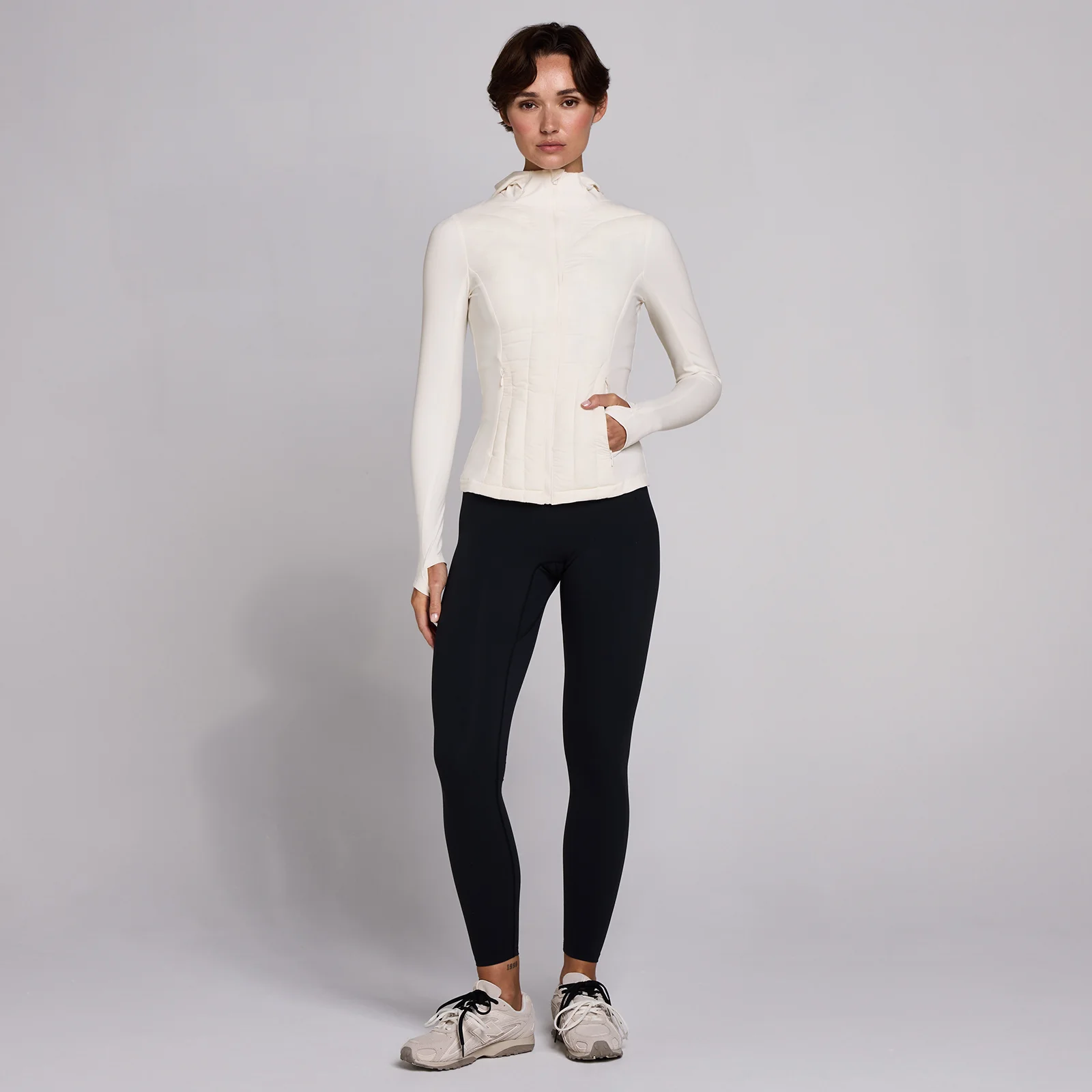 MP Women's SculptForm Hybrid Jacket - Pearl - S Image 3