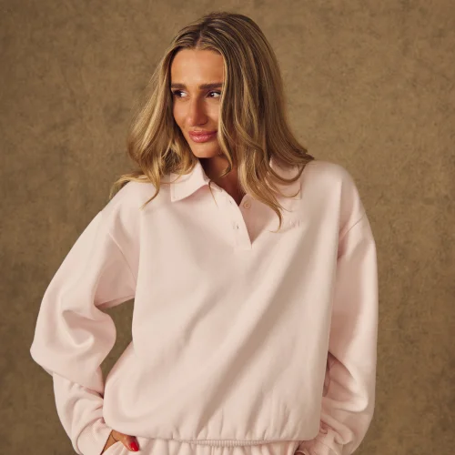 MP Women's X Tatiana Collared Sweatshirt - Pale Pink