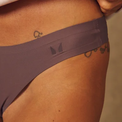 MP Women's X Tatiana Mid Rise No VPL Thong (3 Pack) - Mocha/Warm Grey/Pearl - S Image 7