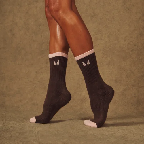 MP X Tatiana Contrast Socks (3 pack) - Mocha/Warm Grey/Pale Pink