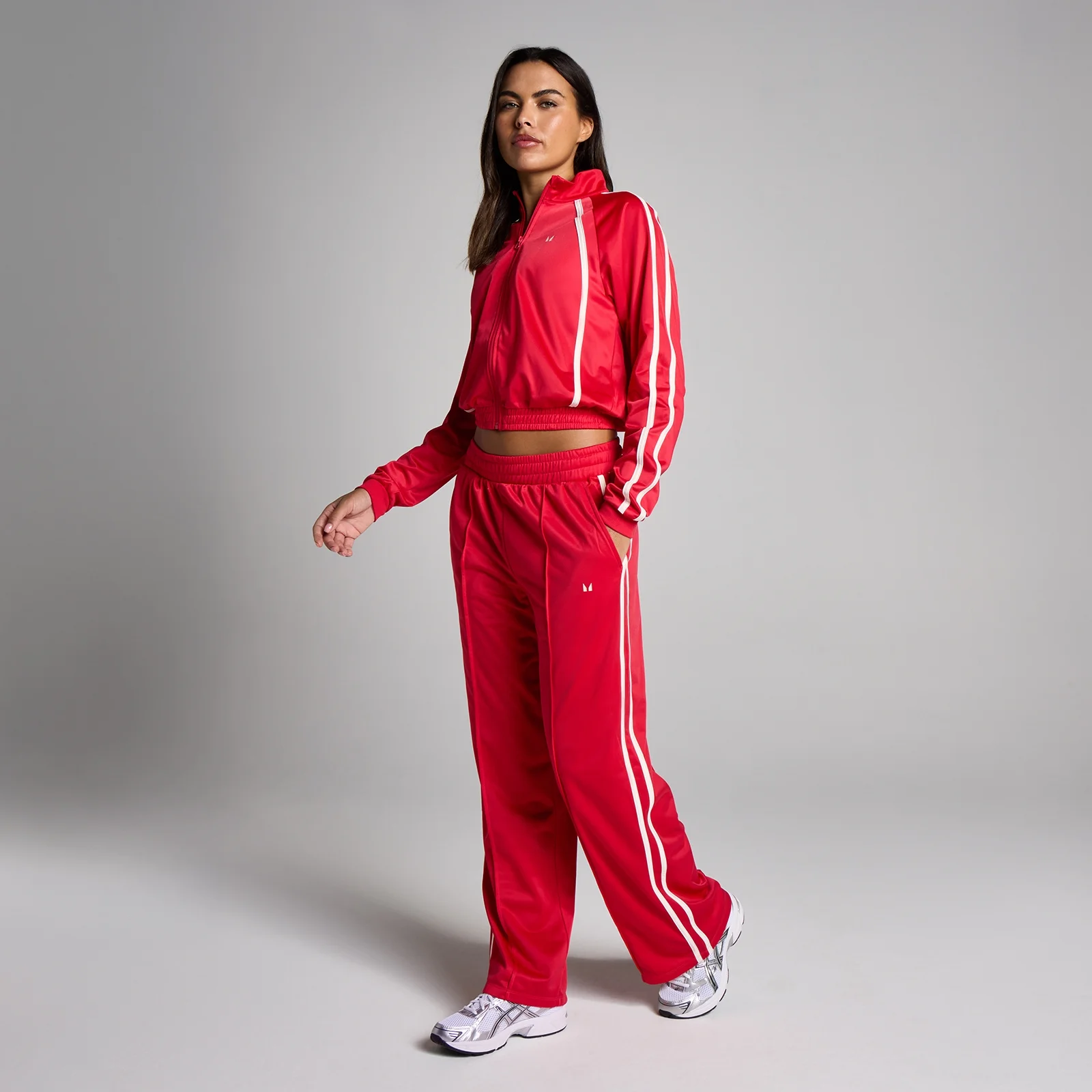 MP Women's Tricot Track Straight Leg Joggers - Chilli - S Image 3