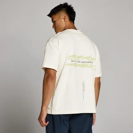 MP Men's Hybrid Built For Performance Graphic T-Shirt - Vintage White