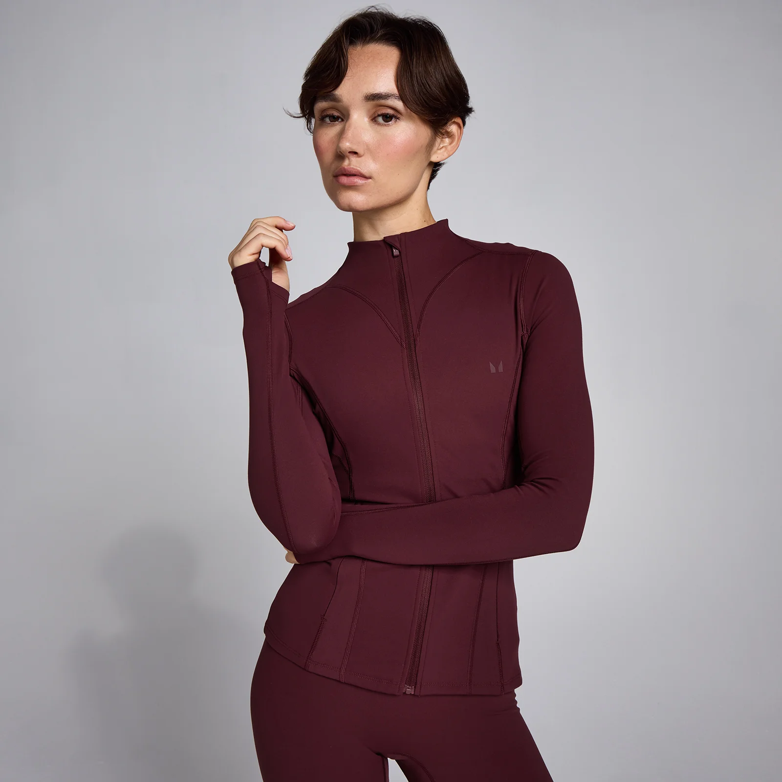 MP Women's SculptForm Zip Through Jacket - Deep Berry - S Image 1