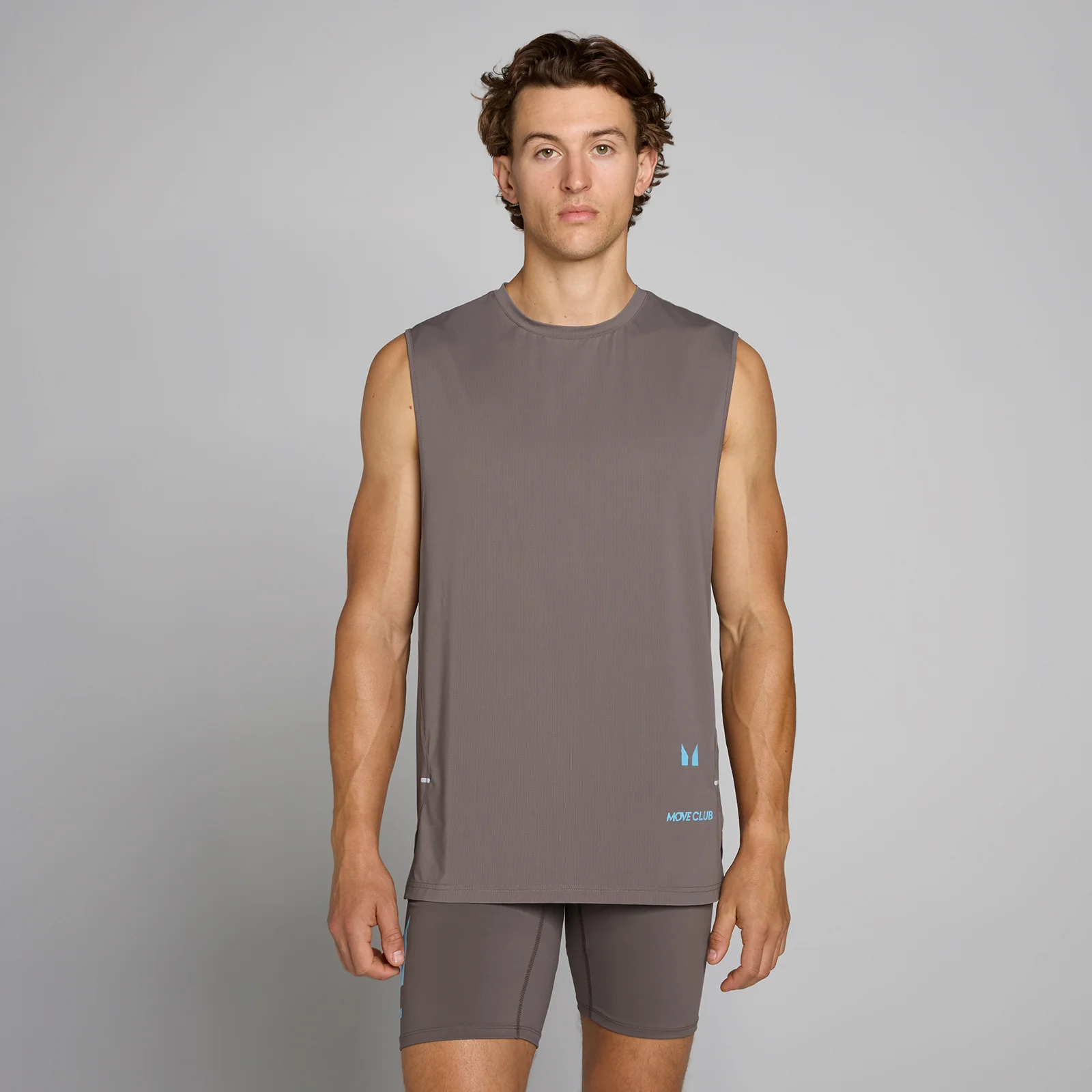 MP Men's Hybrid Mesh Tank - Ash Grey - S Image 2