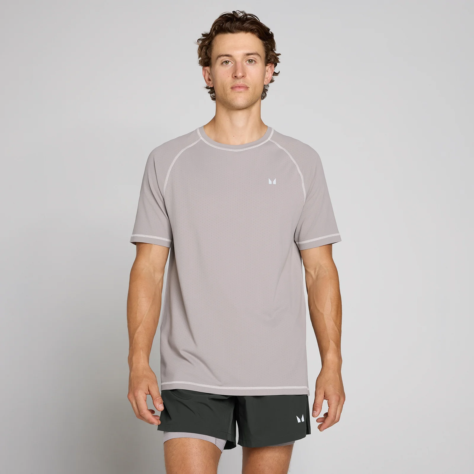 MP Men's Velocity Ultra Seamless T-Shirt - Mushroom - L Image 1
