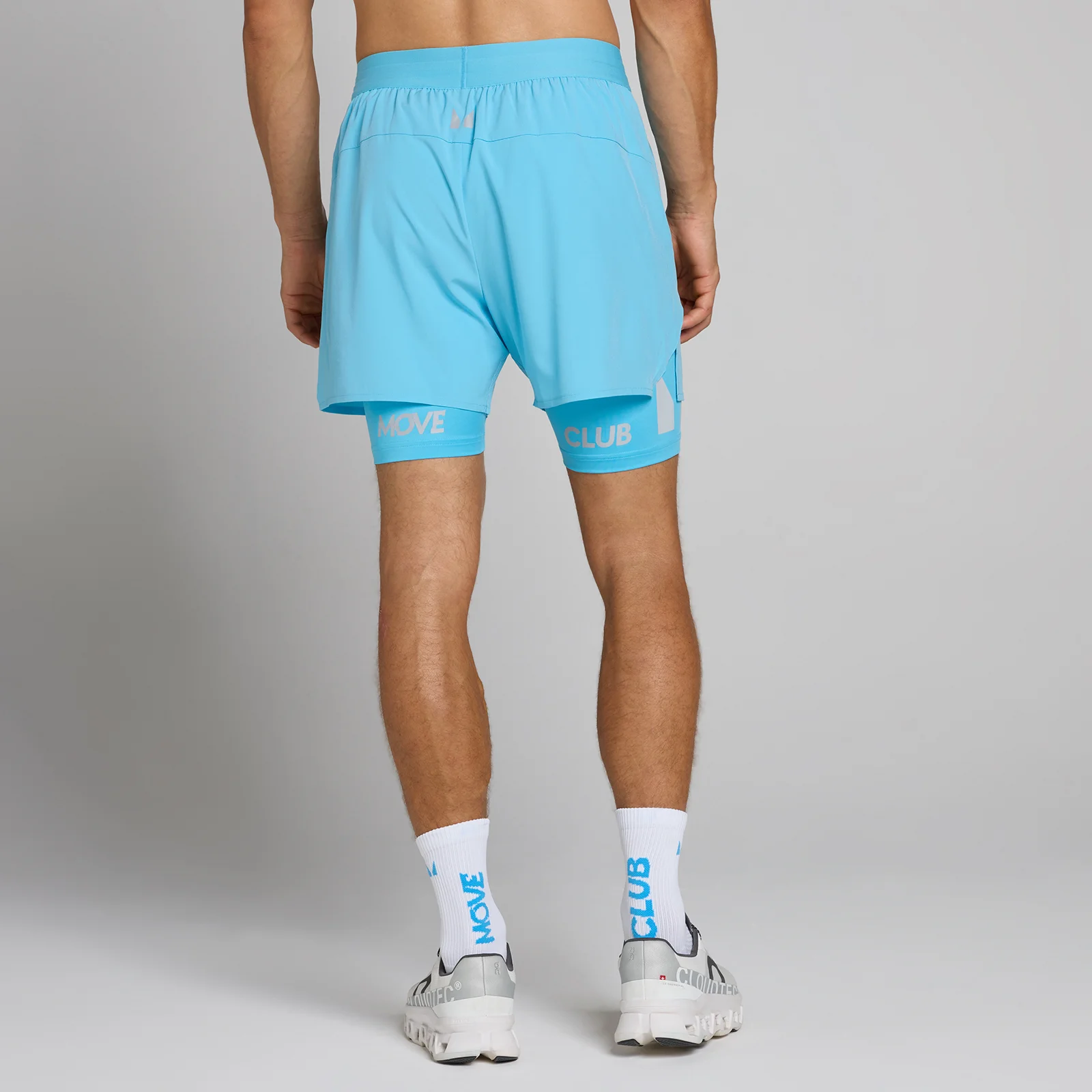MP Men's Hybrid Lightweight 5" 2-in-1 Shorts - Cerulean Blue - M Image 1