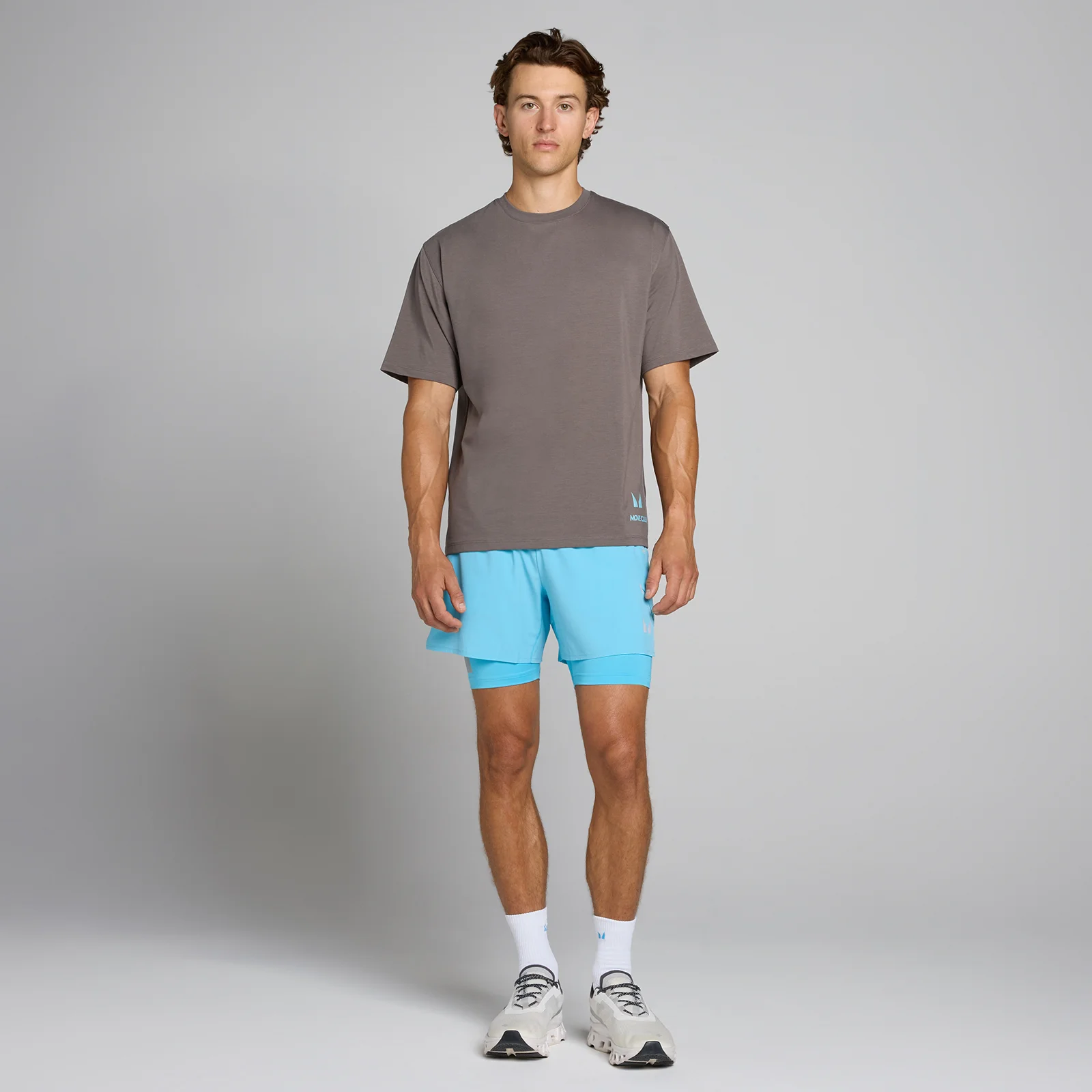 MP Men's Hybrid Lightweight 5" 2-in-1 Shorts - Cerulean Blue - M Image 3