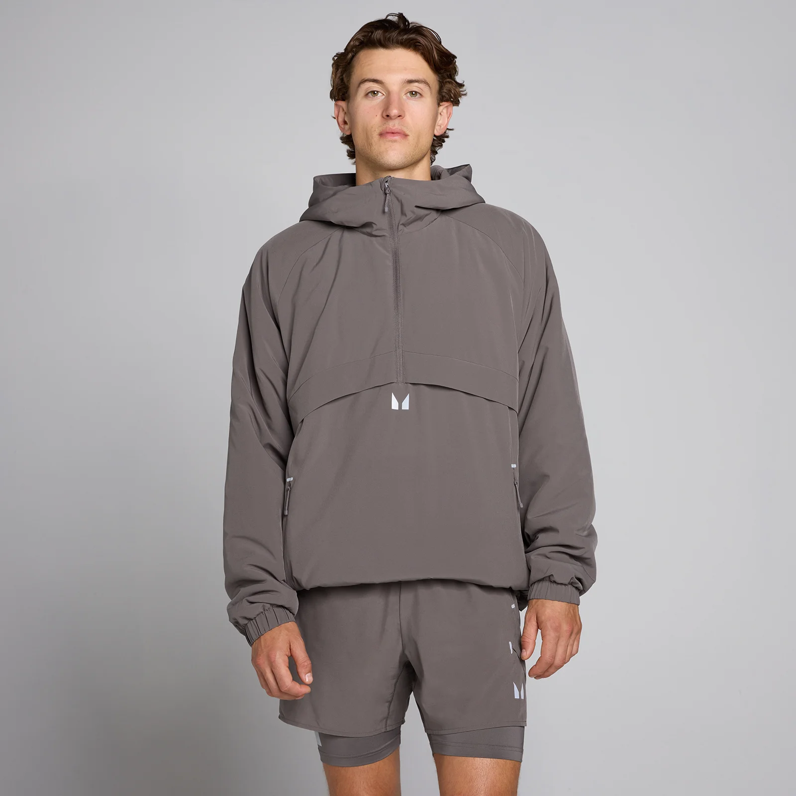 MP Men's Hybrid Lightweight Padded Jacket - Ash Grey - M Image 1