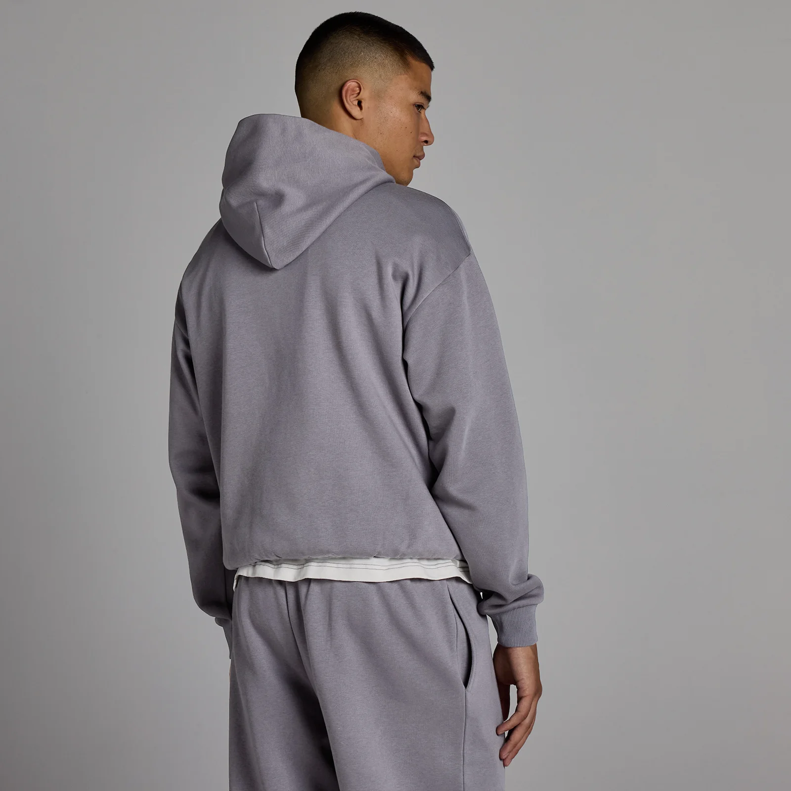 MP Men's Rest Day Oversized Hoodie - Dark Heather - M Image 2