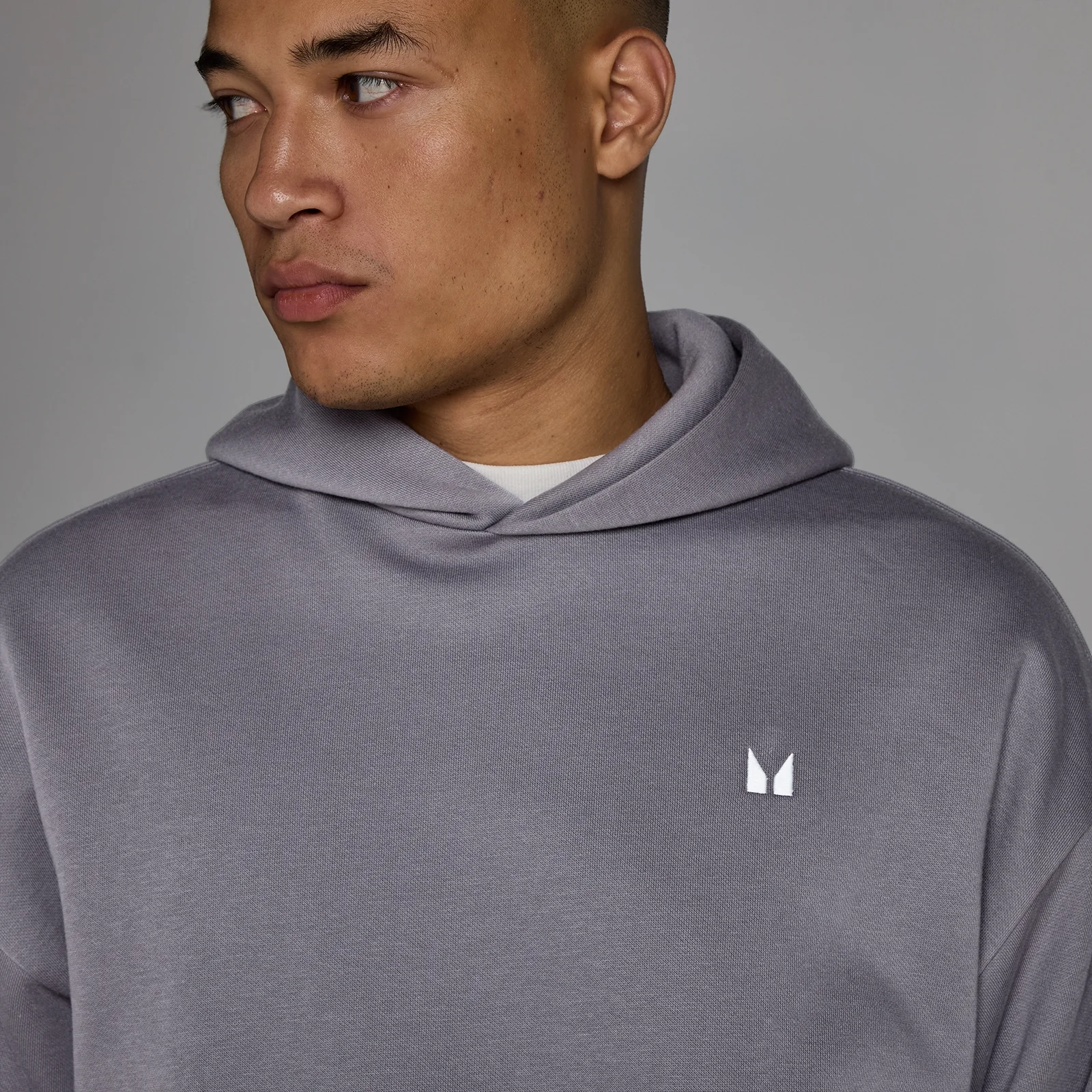 MP Men's Rest Day Oversized Hoodie - Dark Heather - M Image 4
