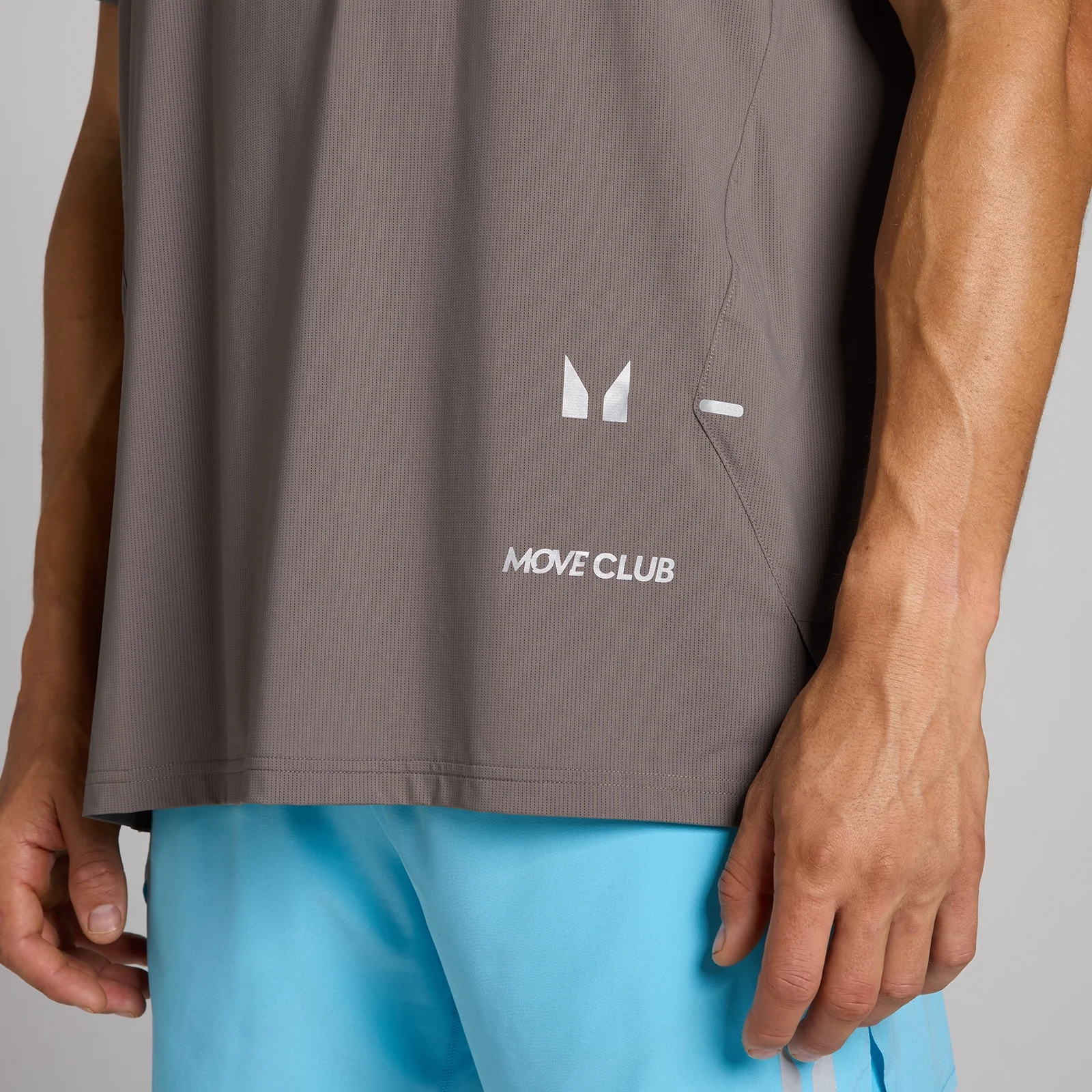 MP Men's Hybrid Mesh T-Shirt - Ash Grey - M Image 4