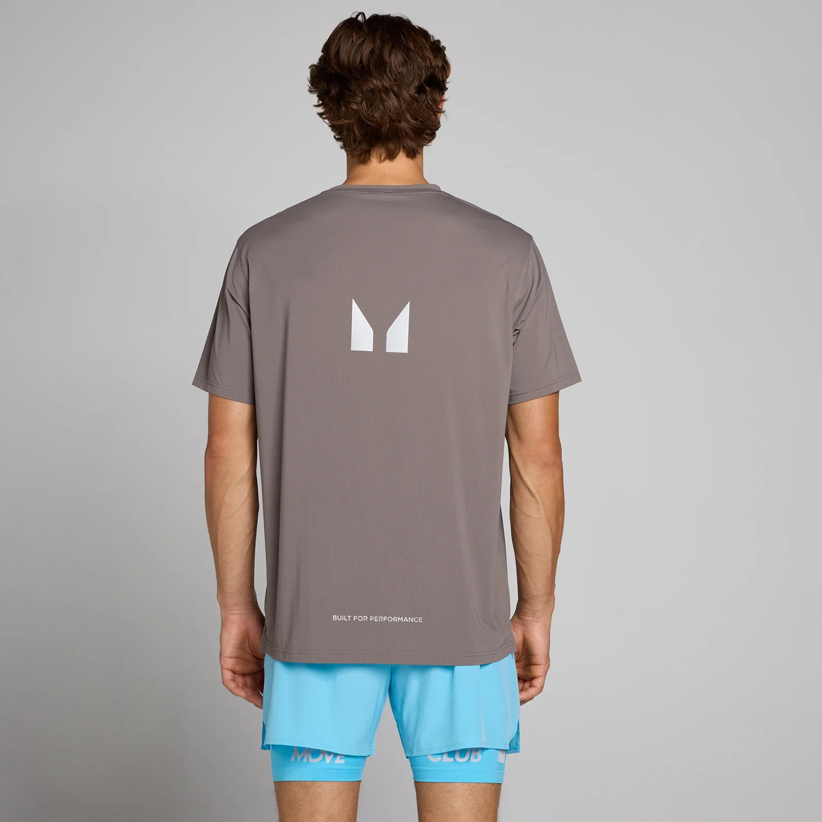 MP Men's Hybrid Mesh T-Shirt - Ash Grey - M Image 1