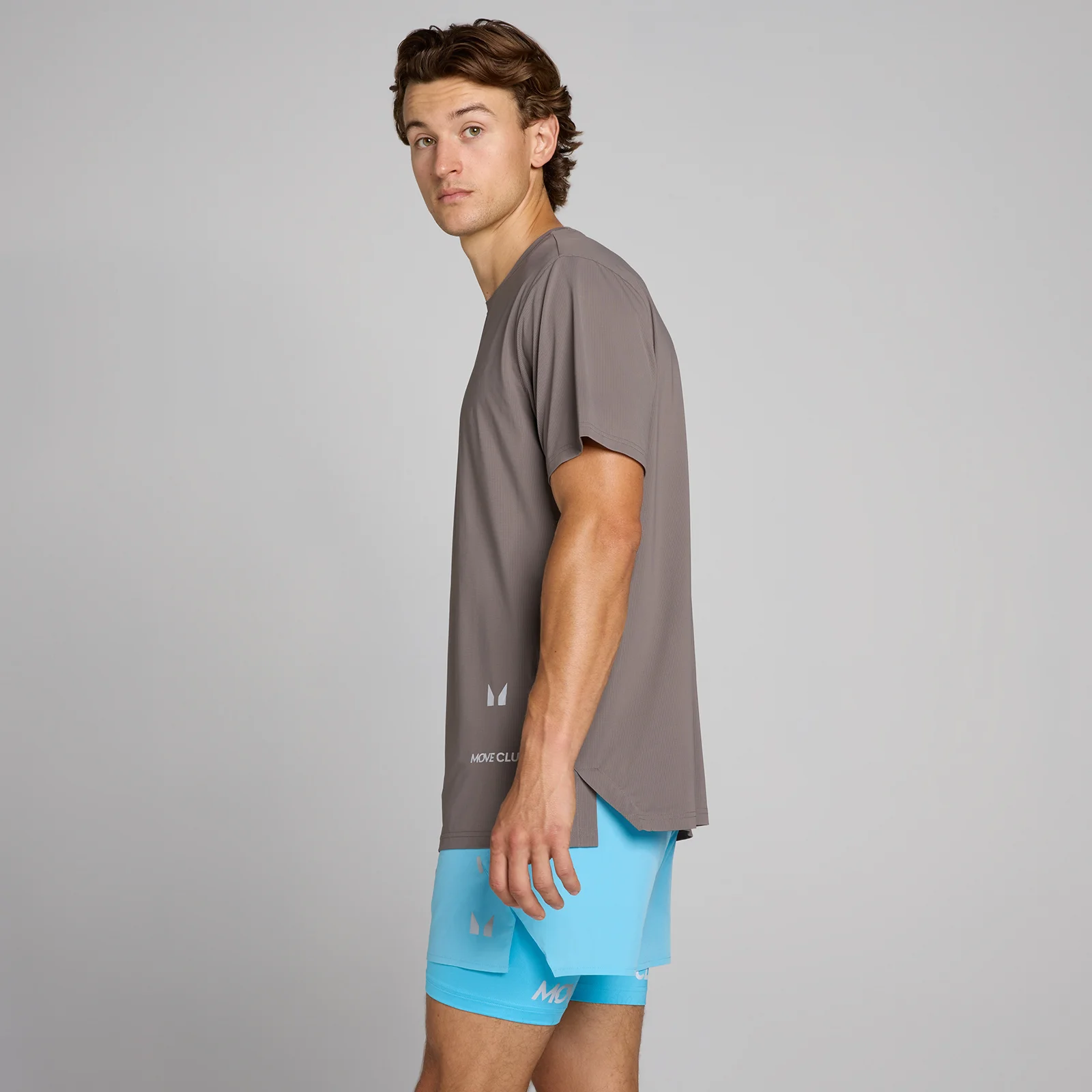 MP Men's Hybrid Mesh T-Shirt - Ash Grey - M Image 2