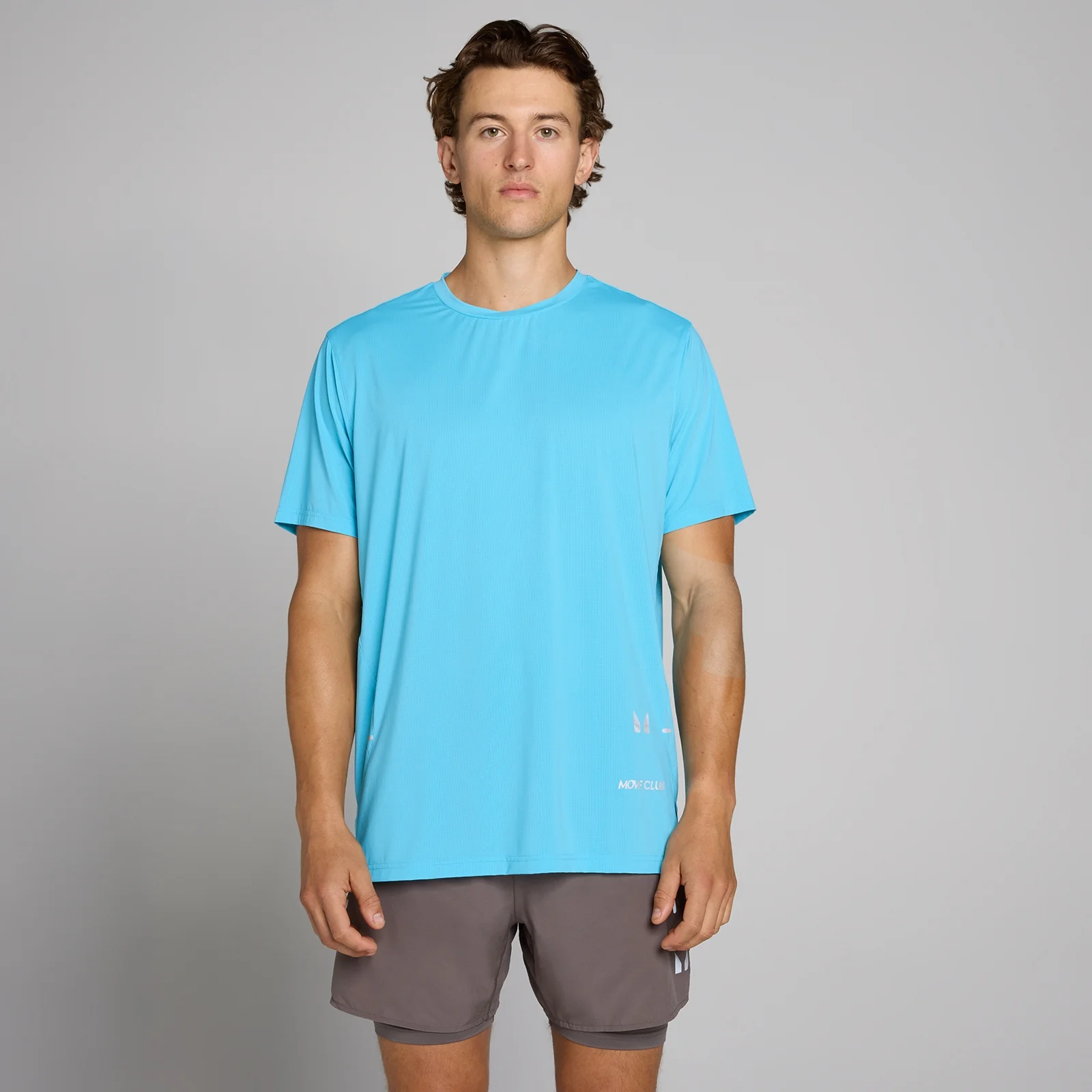 MP Men's Hybrid Mesh T-Shirt - Cerulean Blue - S Image 2