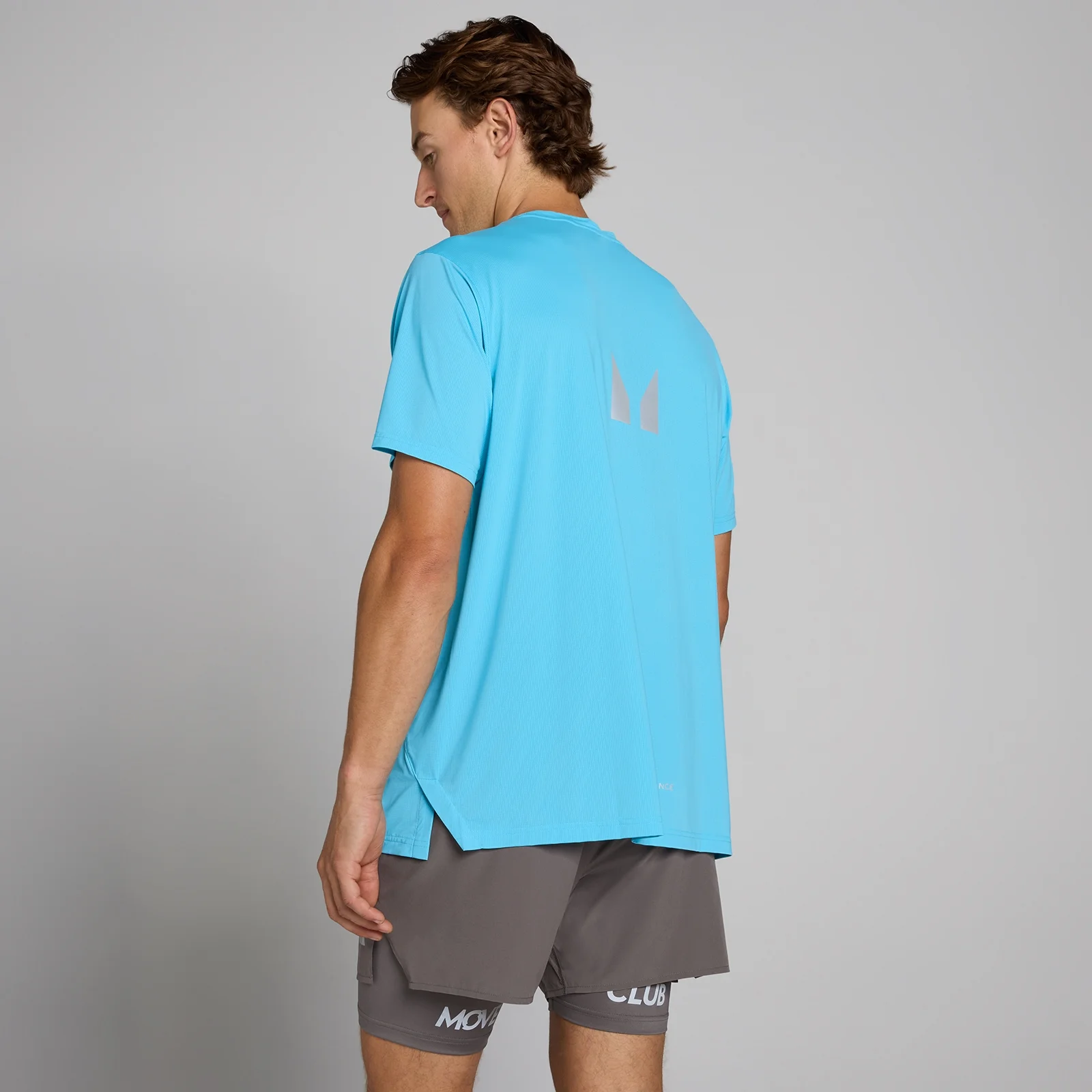 MP Men's Hybrid Mesh T-Shirt - Cerulean Blue - S Image 1