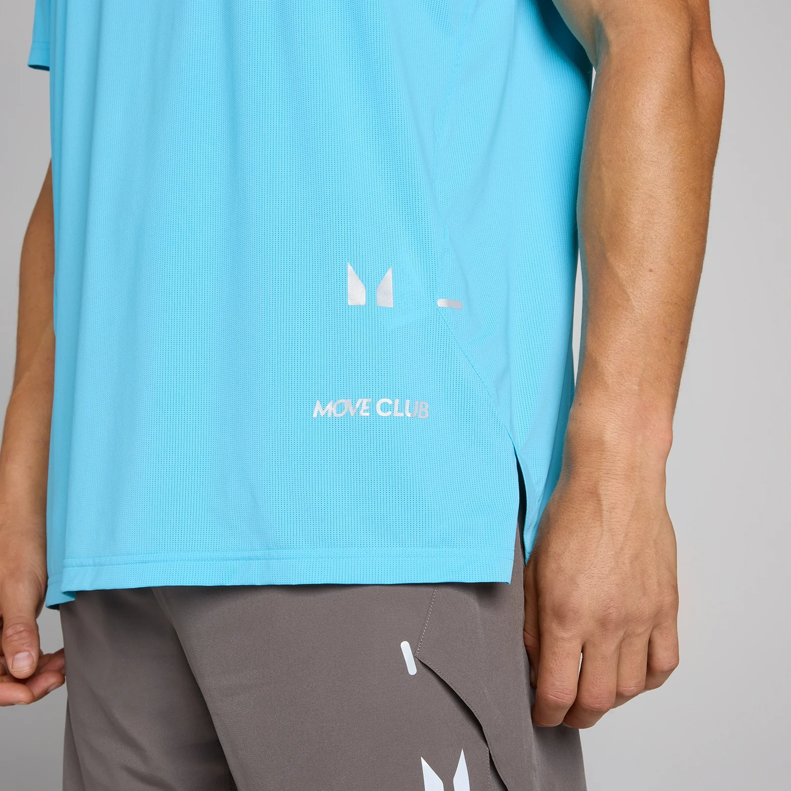 MP Men's Hybrid Mesh T-Shirt - Cerulean Blue - S Image 4