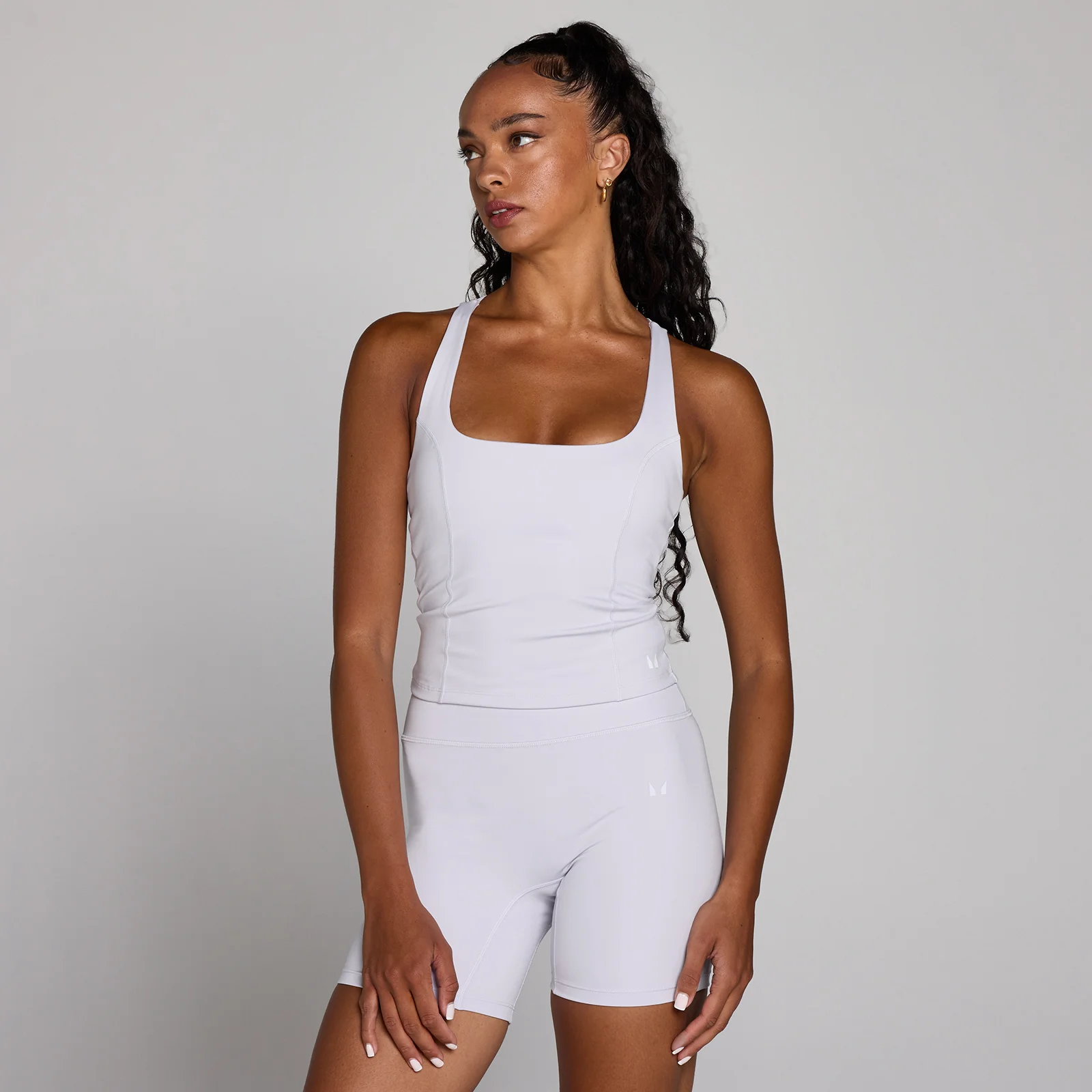 MP Women's Training Racer Back Vest - Chalk Dust - M Image 1