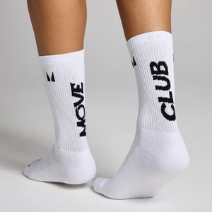 MP Move Club Running Socks (2 pack) - Black/White - Size UK 9-11