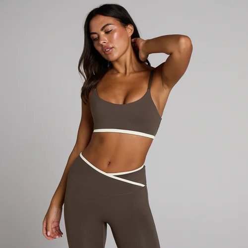 MP Women's Tempo Contrast Sports Bra - Chocolate