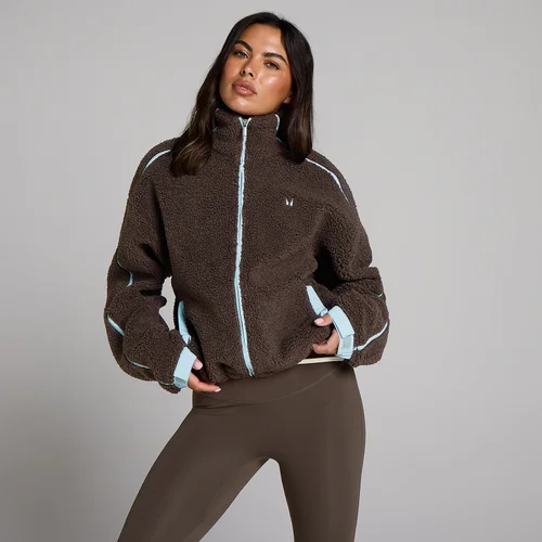 MP Women's Fleece Binding Zip Through Jacket - Chocolate