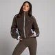 MP Women's Fleece Binding Zip Through Jacket - Chocolate