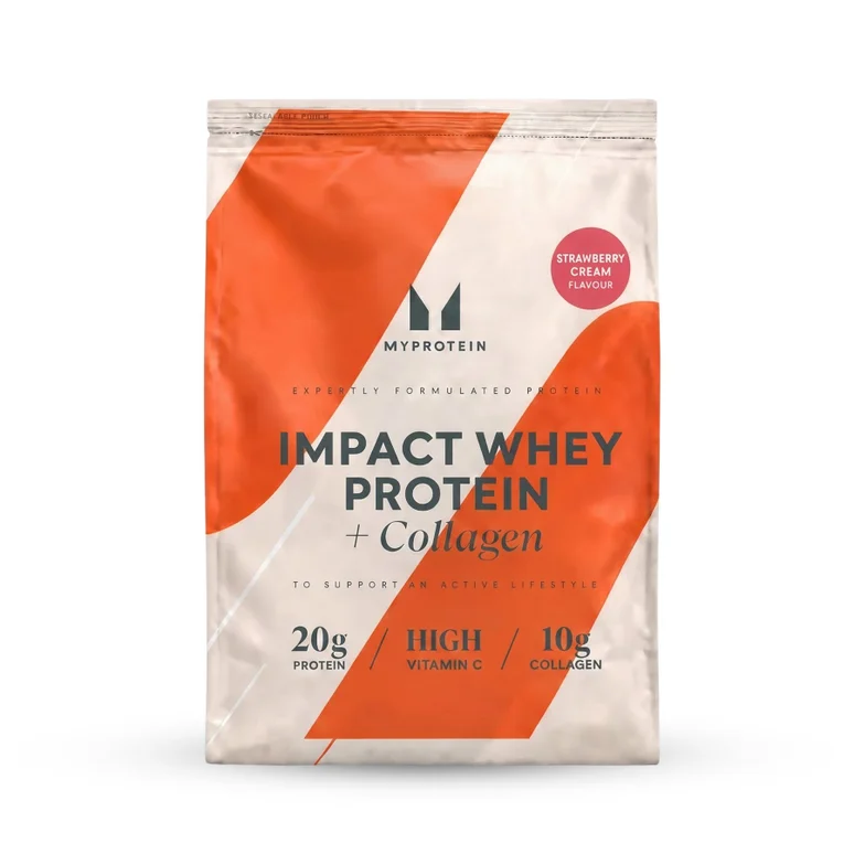 Impact Whey Protein + Collagen - 3600 - 150servings - Strawberry Cream